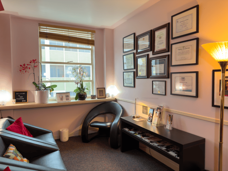 Seating and waiting area at Beverly Hills Dentist Office